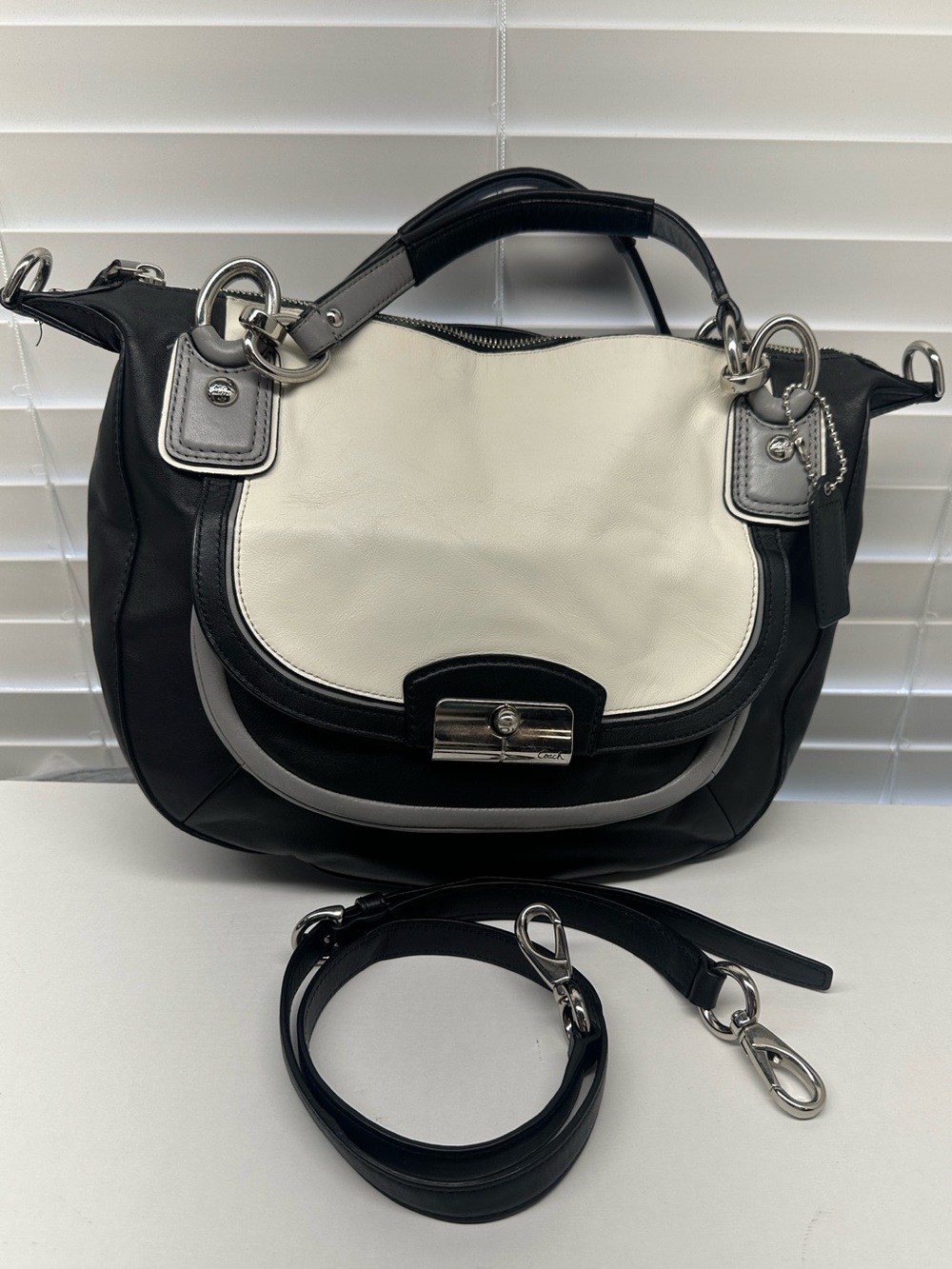 Coach Kirstin Spectator Leather Hobo Bag